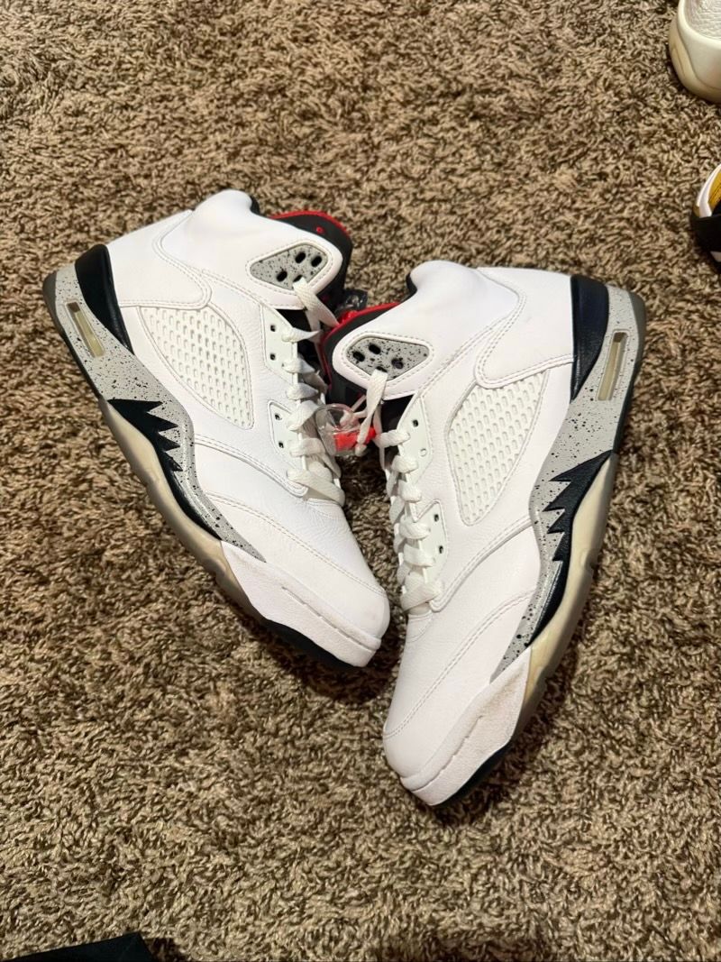 Jordan 5 Retro White Cement - Used/Worn